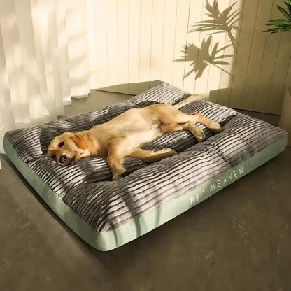 Detachable Easy to Clean Warm Floor Mat for Sleeping Breathable Washable Pet Sleeping Bed Mat Dog Bed Corduroy Dog Mat Plush Bed