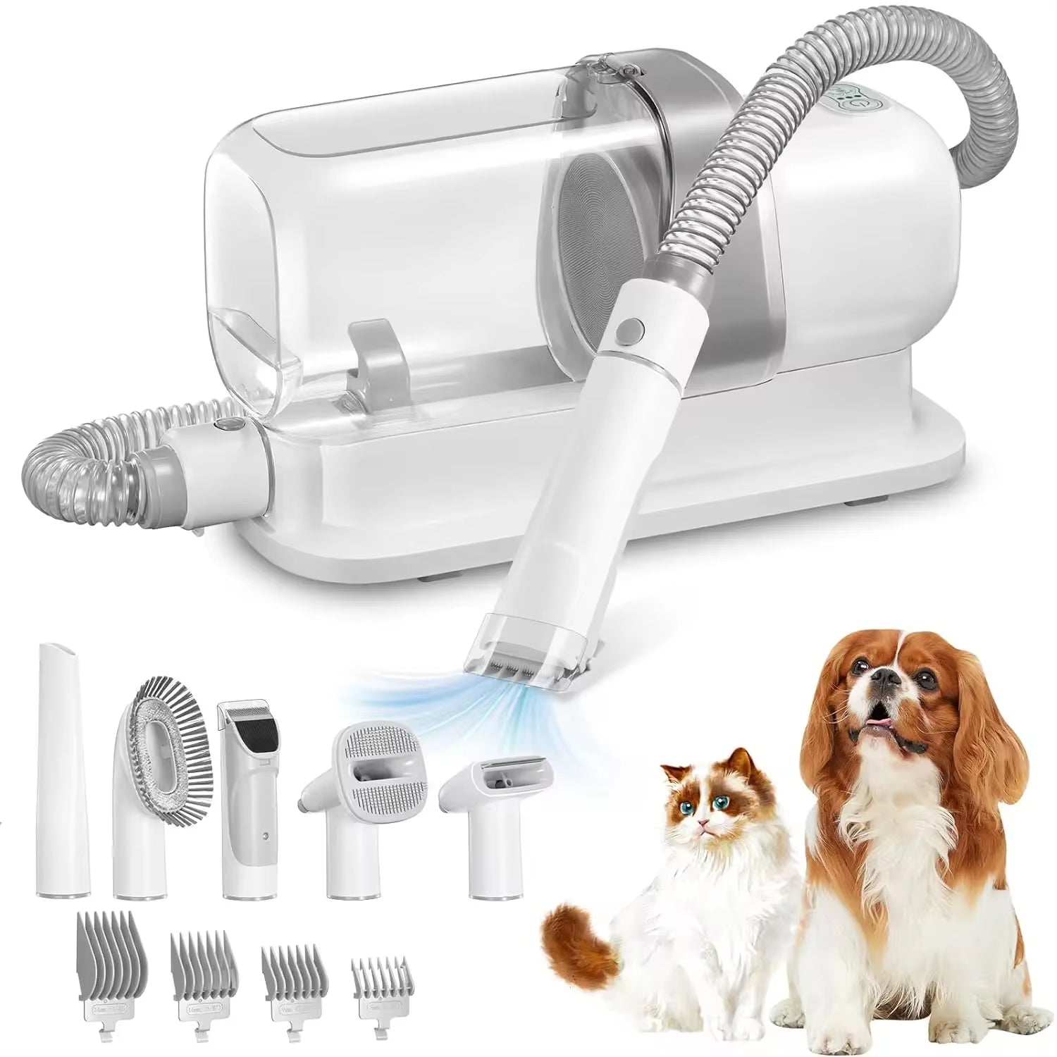 Ultimate Dog Grooming Vacuum & Pet Grooming Kit - 2.3L Capacity for Effortless Pet Hair Removal!