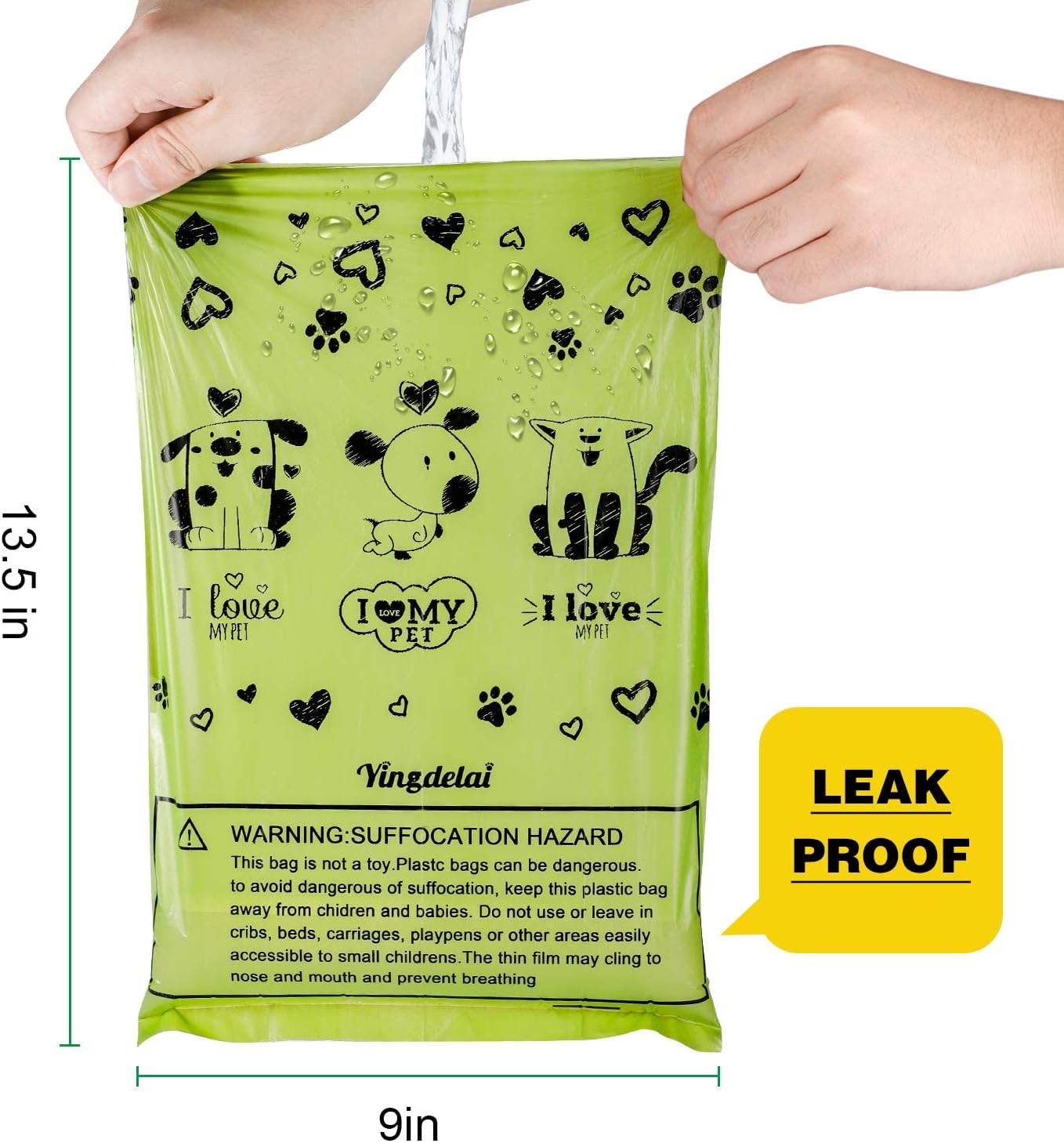 Eco-Friendly Biodegradable Dog Poop Bags - 720 Extra Thick, Leak-Proof Waste Bags with Dispenser (4 Vibrant Colors) - Scented for Freshness