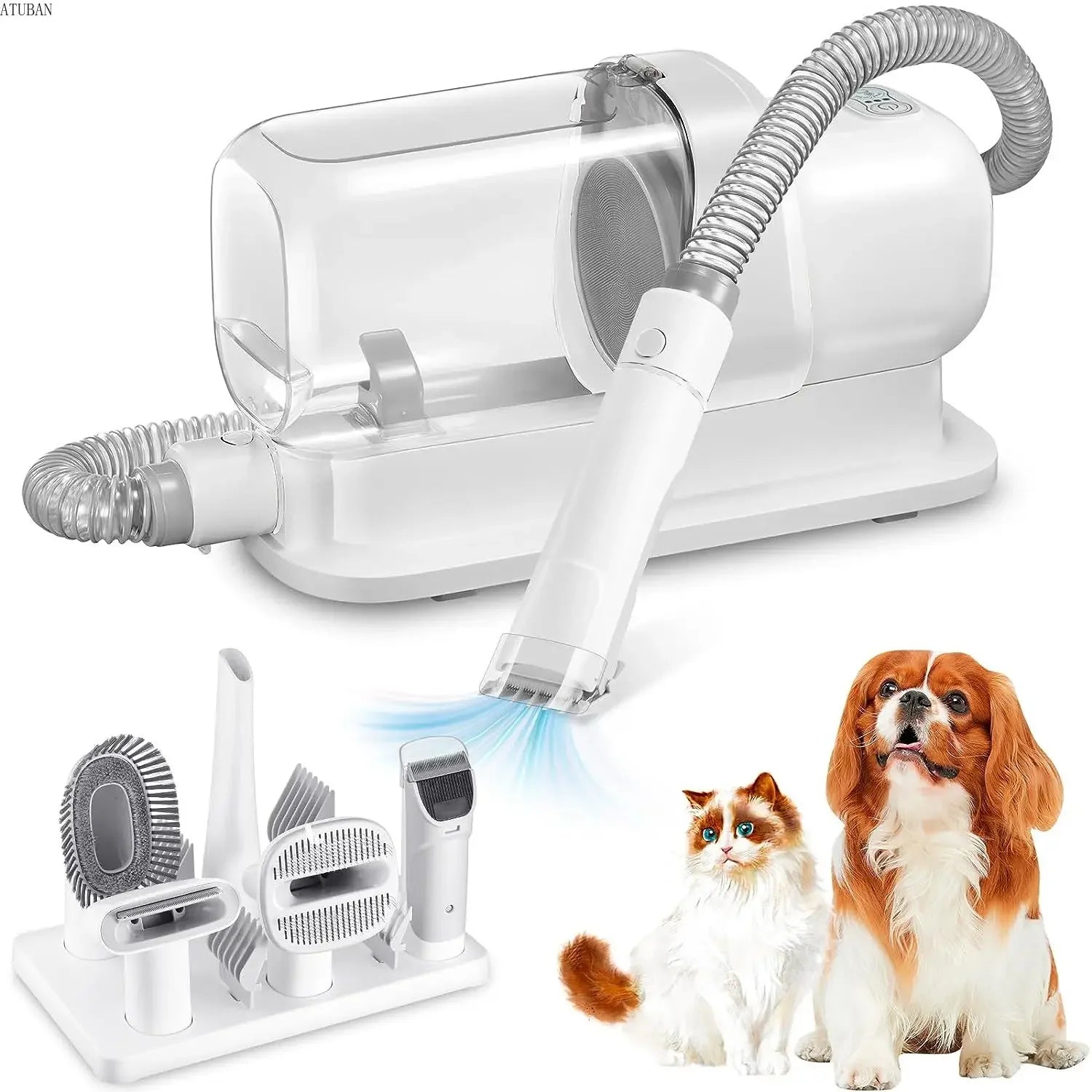 Ultimate Dog Grooming Vacuum & Pet Grooming Kit - 2.3L Capacity for Effortless Pet Hair Removal!