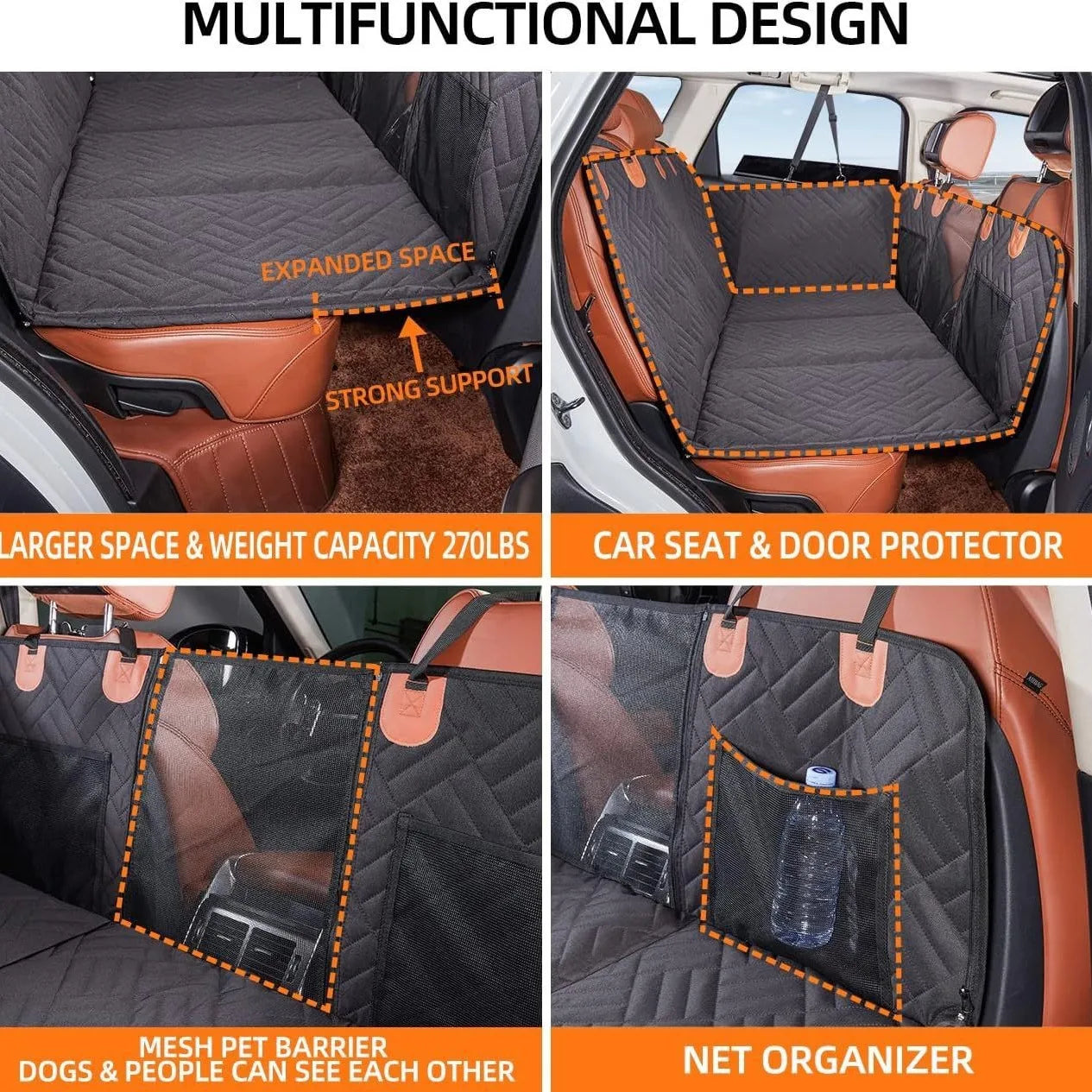 Pawssentials™ TravelPaw Pro - Hard Bottom Car Seat Protector