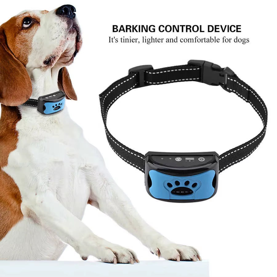 Ultimate Dog Anti-Barking Collar - Rechargeable, Waterproof & 7 Sensitivity Levels for Effective Bark Control